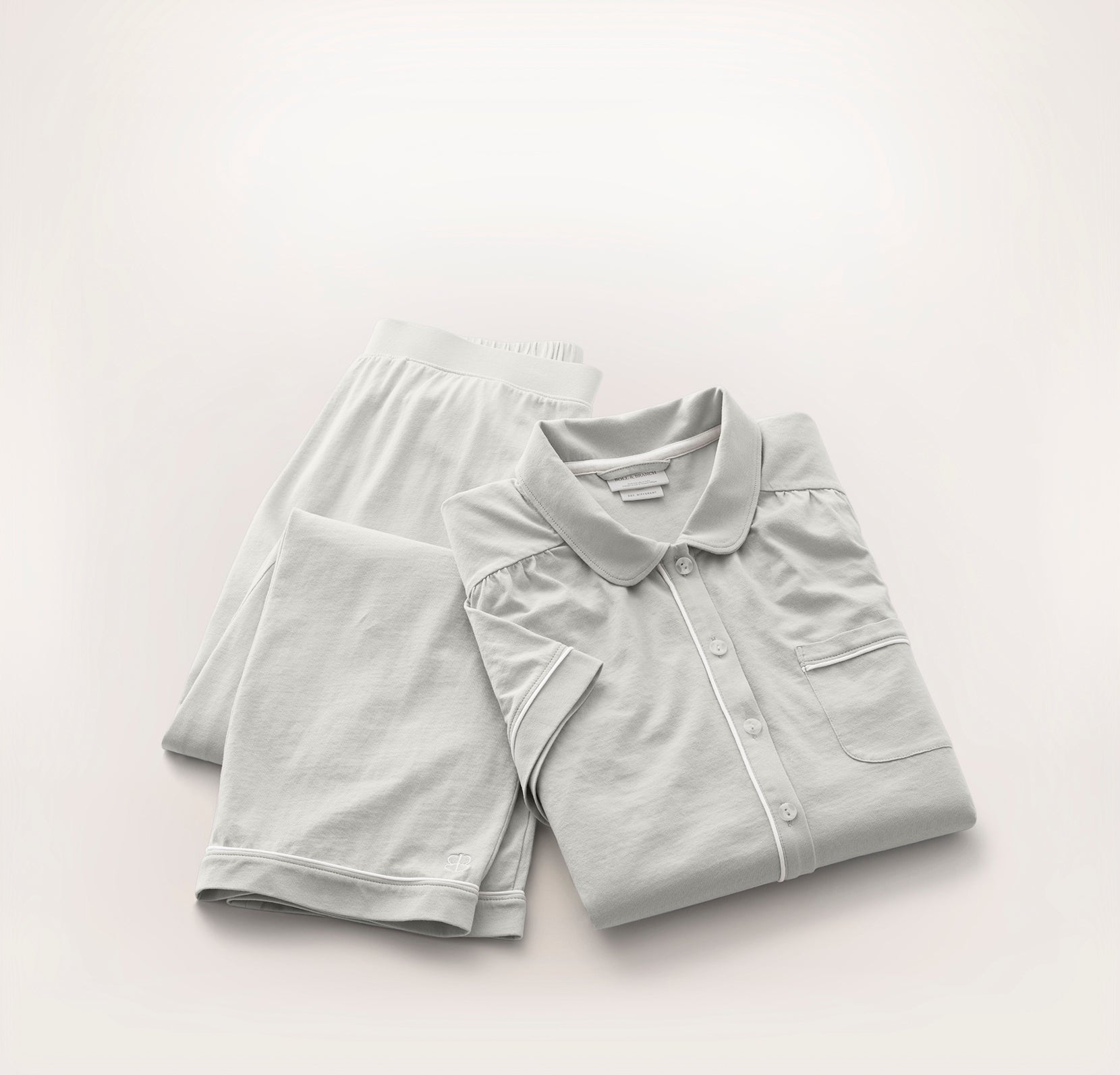 Soft Knit Short Sleeve & Pants Pajama Set