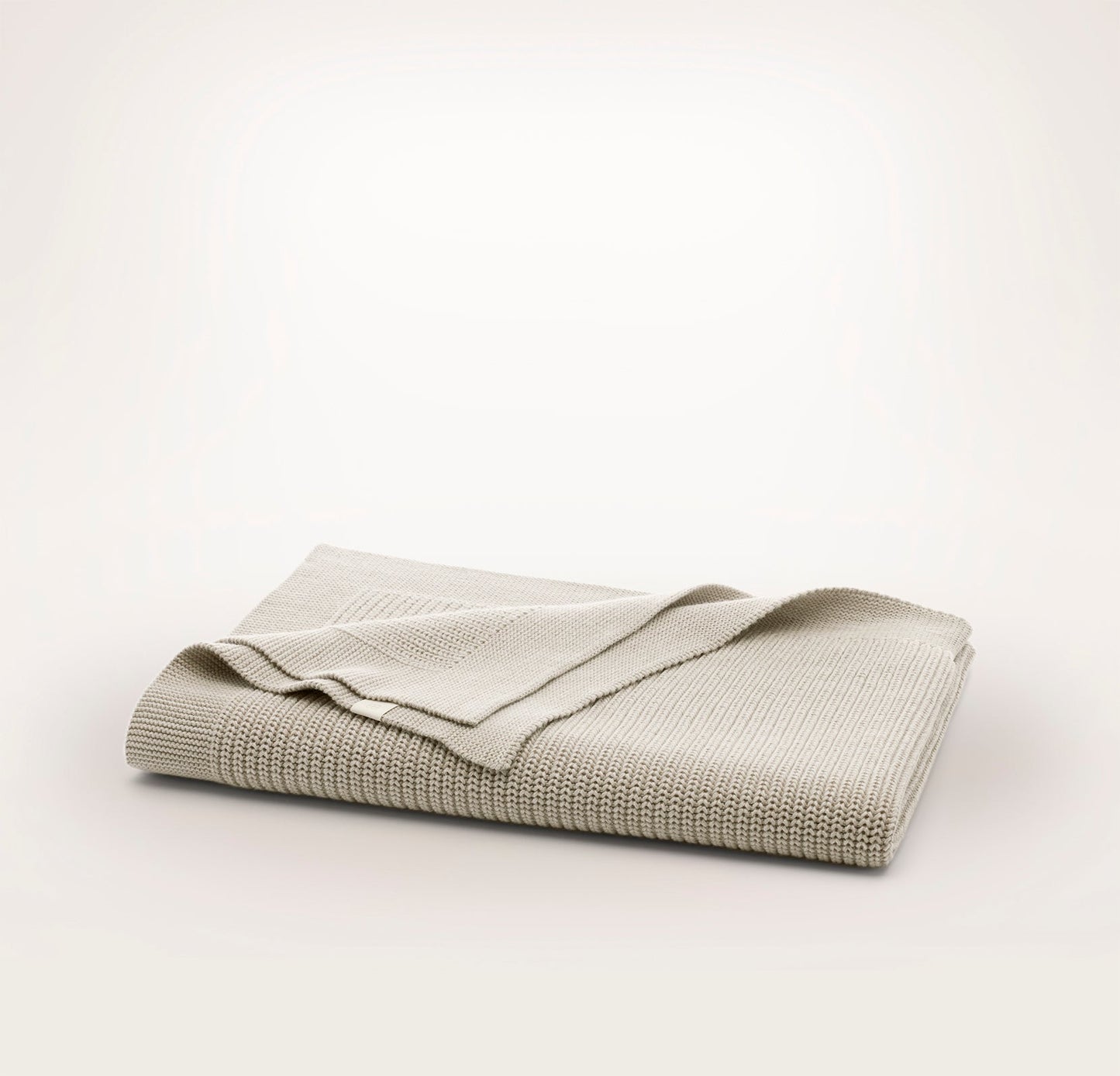 Ribbed Knit Baby Blanket - Heathered Oatmeal