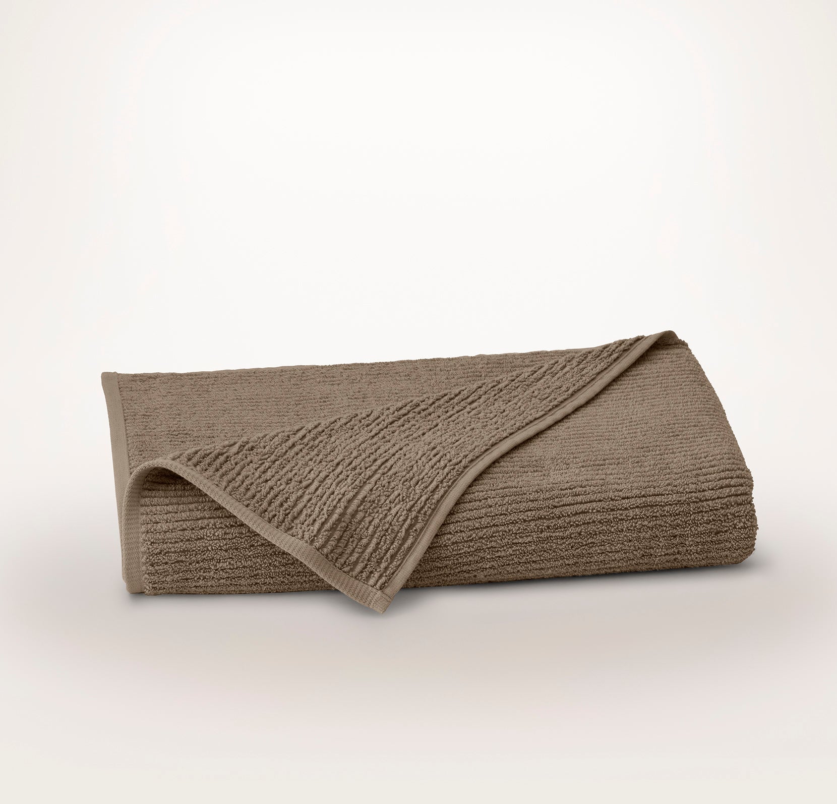 Turkish Ribbed Bath Sheet - Walnut