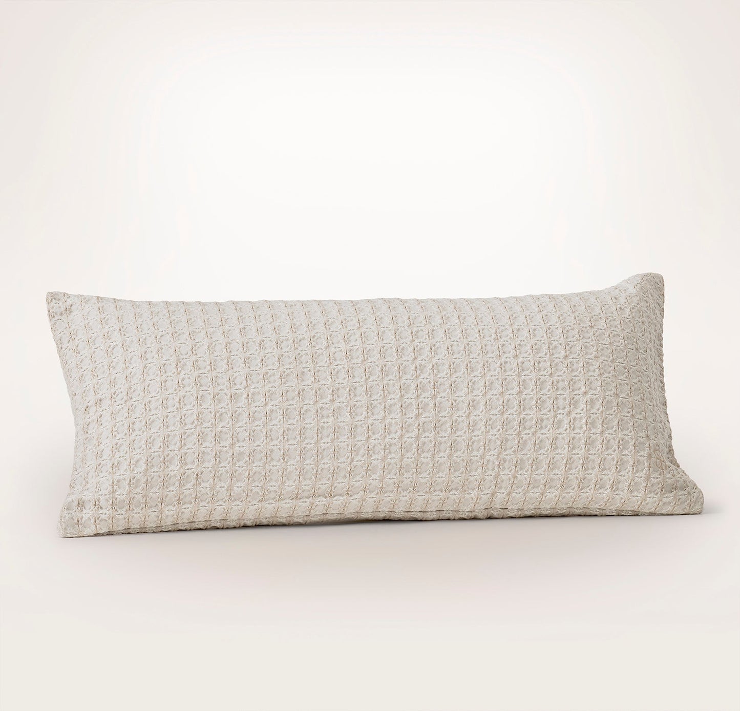 Mosaic Waffle Pillow Cover - Mist/Cream/Oak
